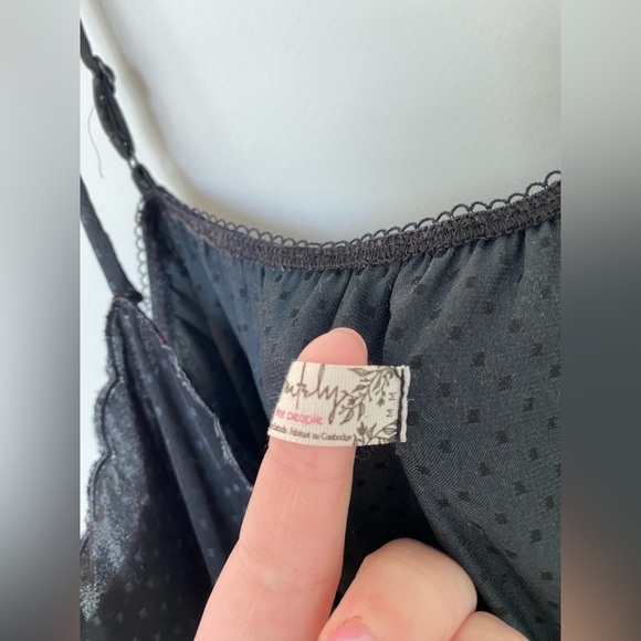 Intimately by Free People Black Polkadot Bodysuit - Picture 7 of 8